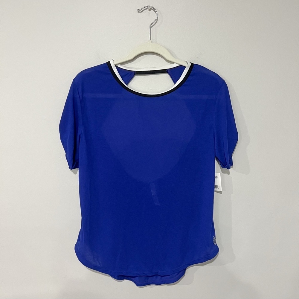 Free People Movement NWT Blue Open Back Top